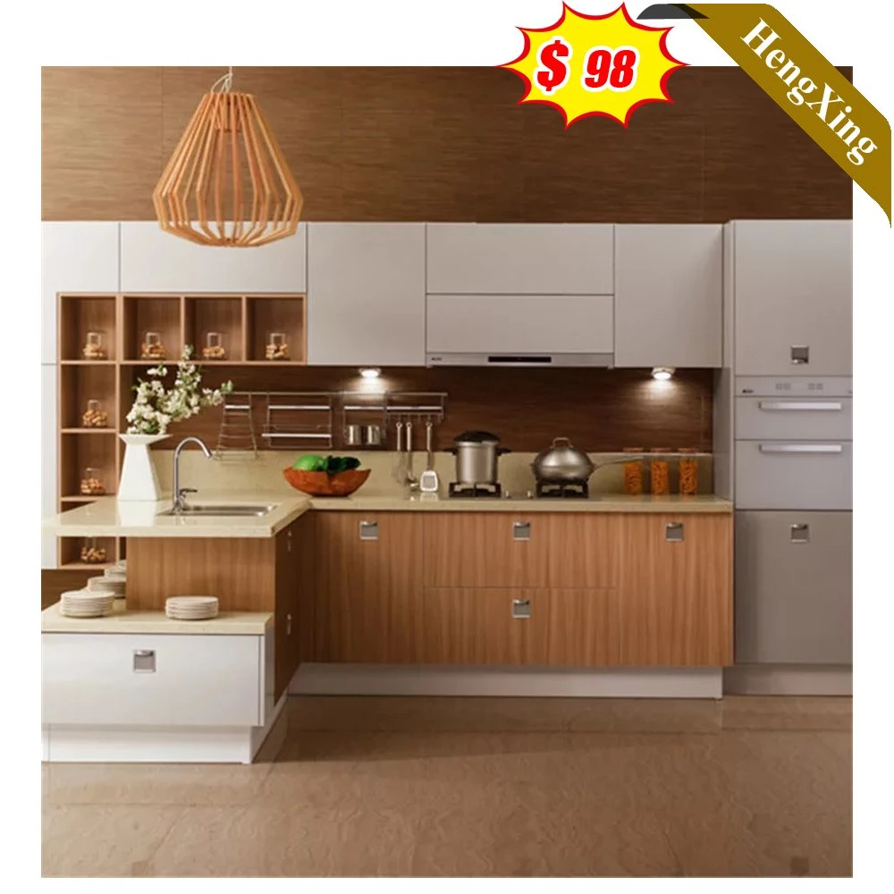Neues Produkt Melamin Laminat Home Möbel Küchenschrank L geformt Küche Designs Mini Küche