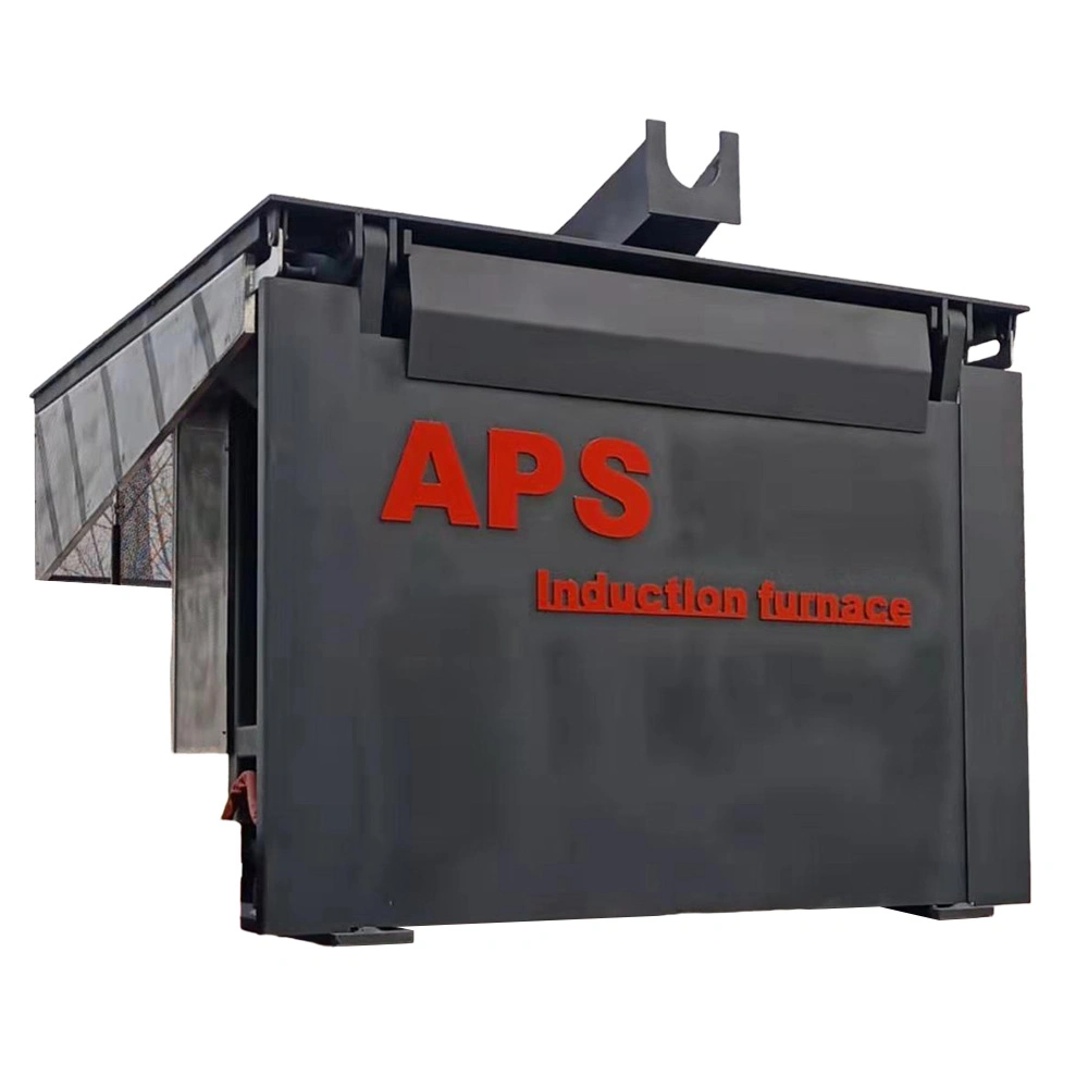 Aps Electric Industrial 250kg 500kg Stainless Steel Copper Aluminum Scrap Metal Cast Iron Brass Bronze Smelting Medium Frequency Induction Melting Furnace