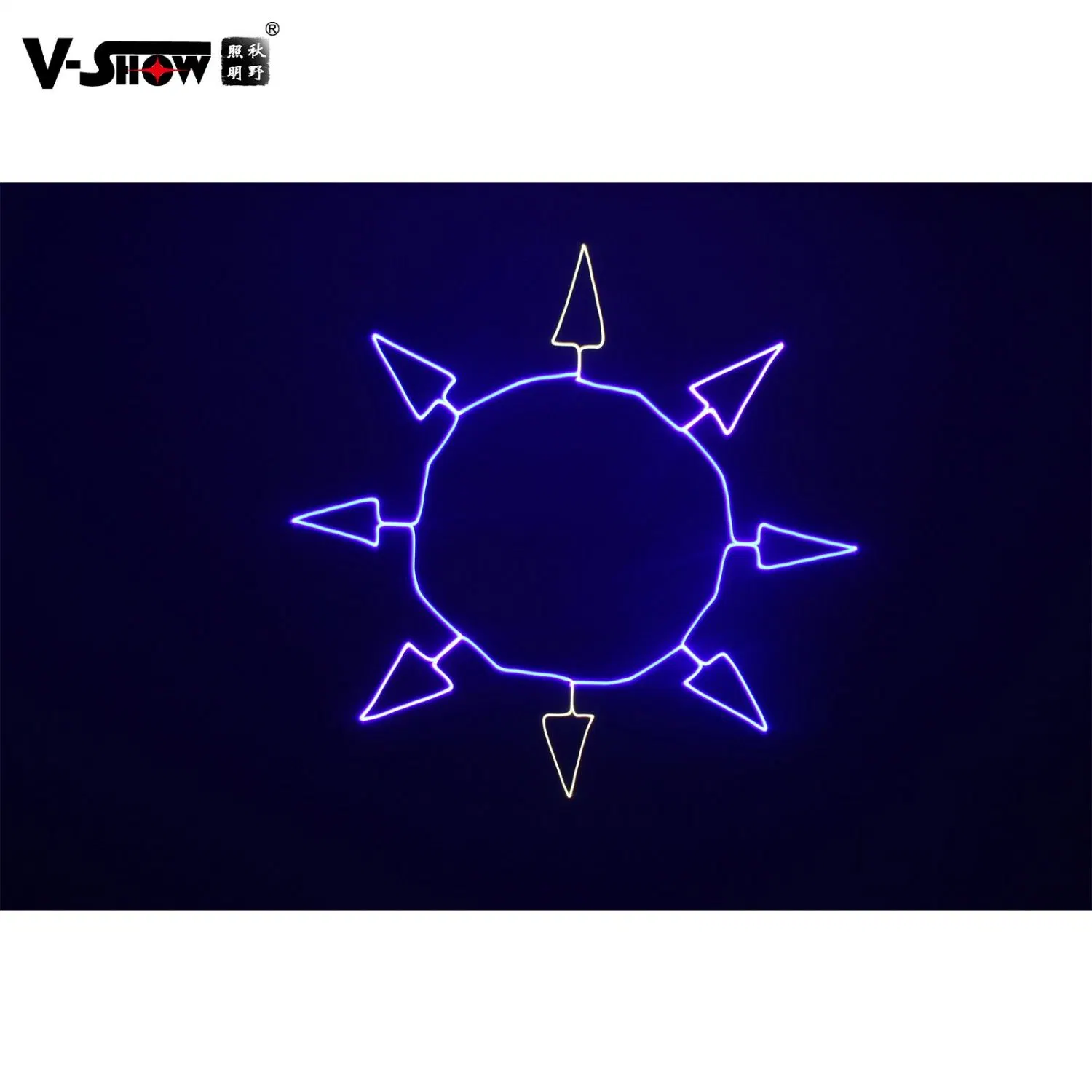 V-Show L0103 1W luz laser RGB com efeitos de animação