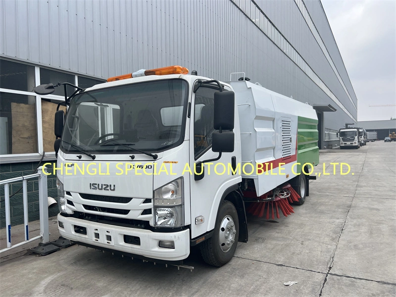 I-Suzu 100p Elf 130HP 4000liter Water Tank Road Sweeper Truck with High Pressure Pump