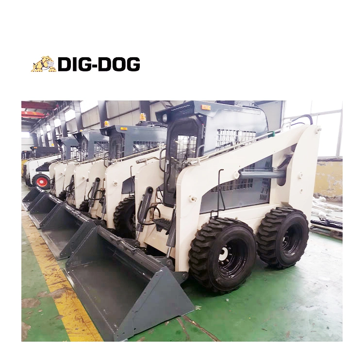 China Manufacturer Diesel Small Wheel Track Mini Skid Steer Loader CE EPA