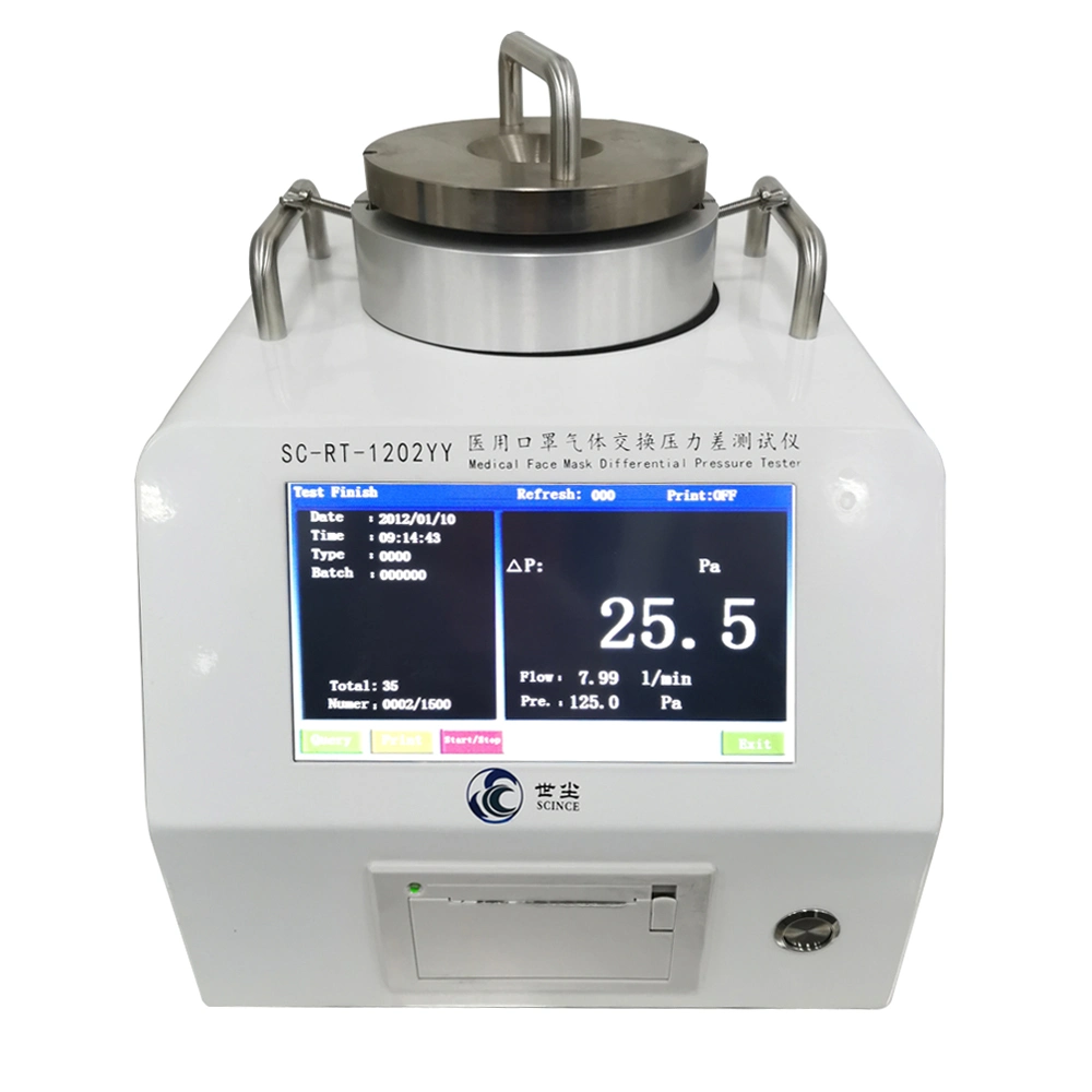 Face Mask Differential Pressure Tester Comply with Yy/T 0969-2013