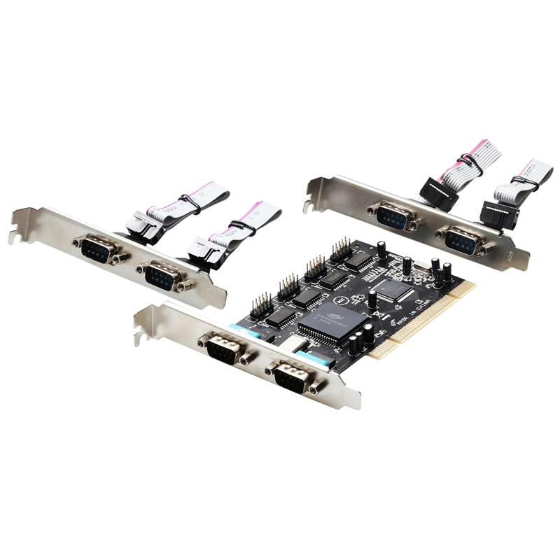 PCI-E de 6 Porta Serial RS-232COM EXTENSÃO do adaptador de placa riser