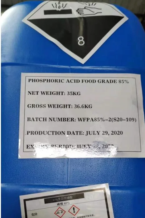 Hot Sale Phosphoric Acid 85% Food Grade with Good Price