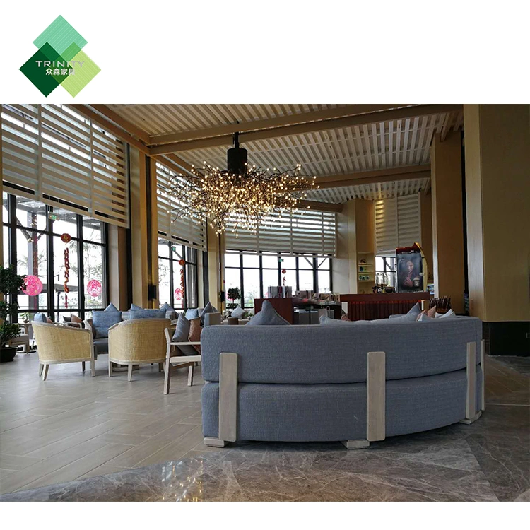 Customization 5 Star Luxury Modern Hotel Lobby Sectional Sofa Chair Furniture for Sale