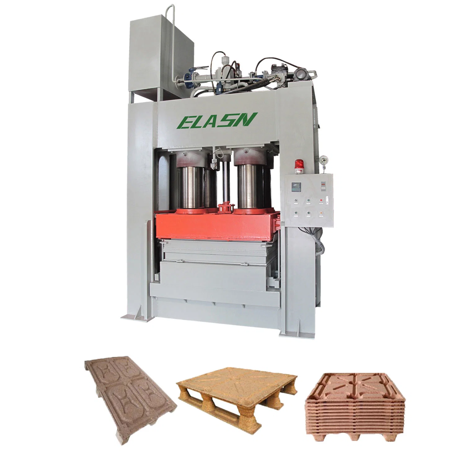 High Efficiency Compressed Wood Pallet Making Machine Presswood Pallet Hidraulic Moulding Press Machine Sawdust Wood Pallet Compressed Hot Press Machine