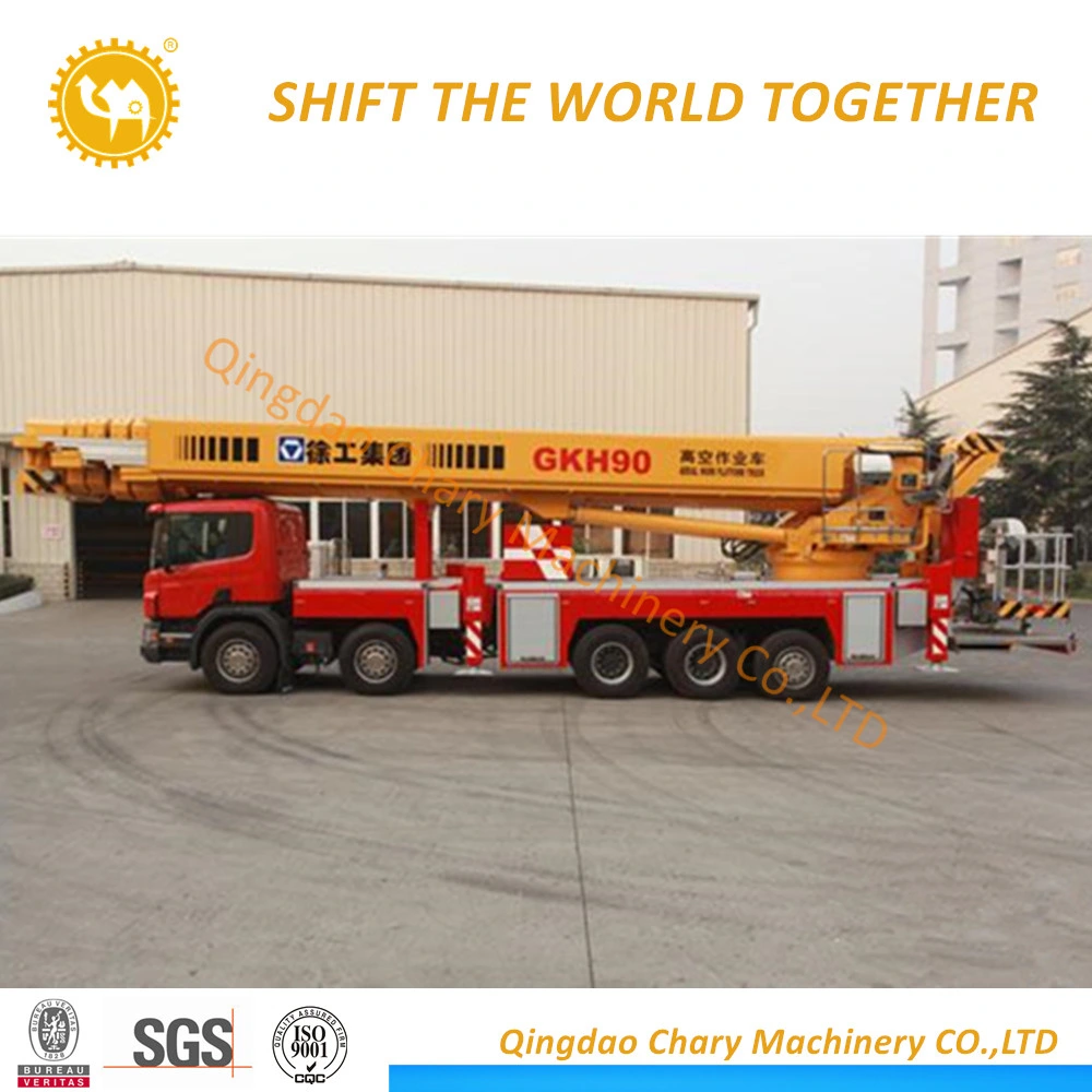 High Altitude Street Lights Maintenance Vehicle Folding Jib Aerial Working Platform Truck