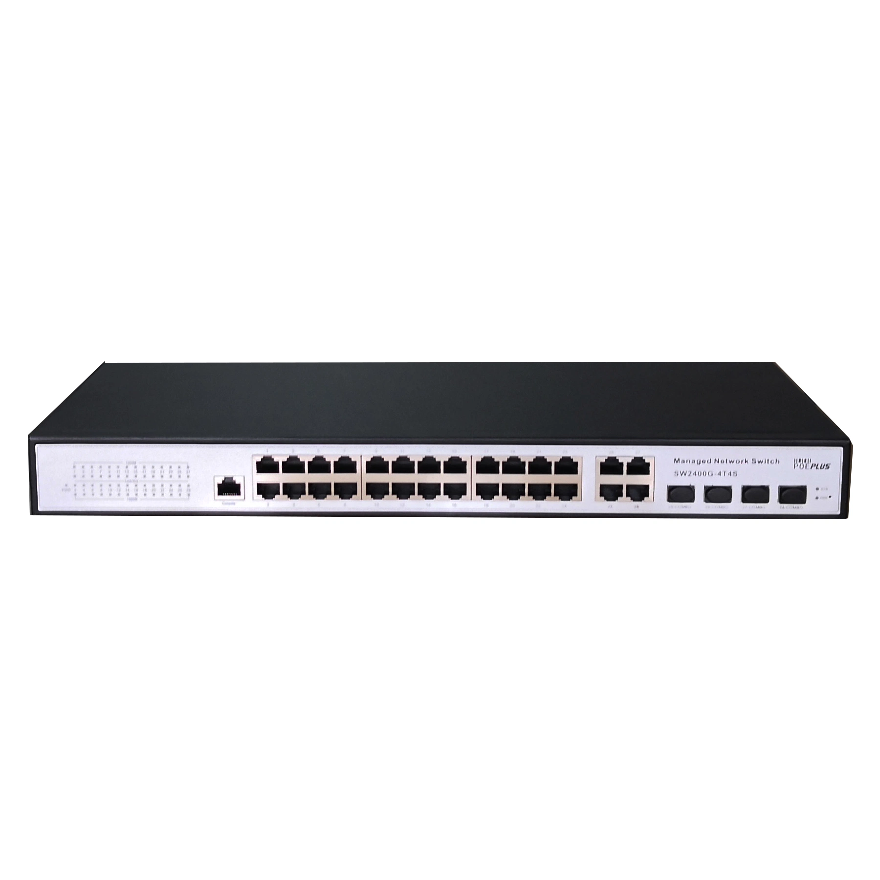 24 Port Managed Gigabit Network Switch with Fiber Uplink