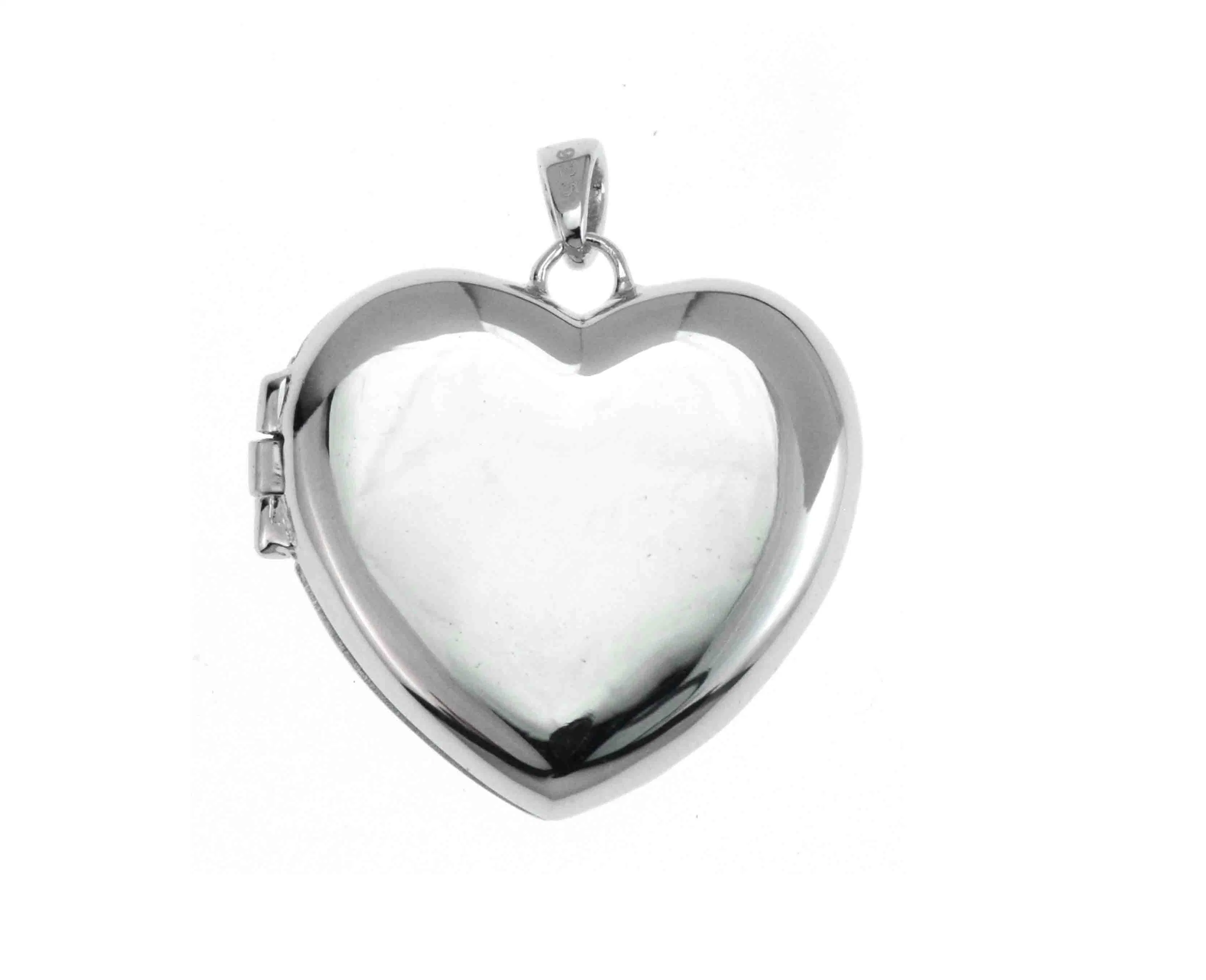 Bijoux Fashion Sterling Silver Jewellery Locket Charm Pendant Necklace