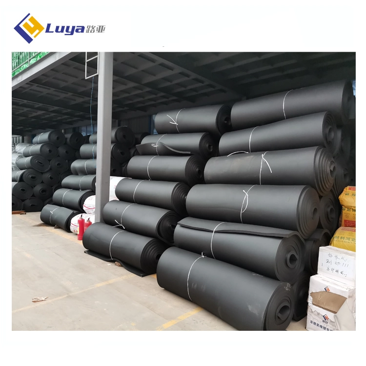 1 Inch Thick Black PU Rubber Foam Insulation Sheet Roll