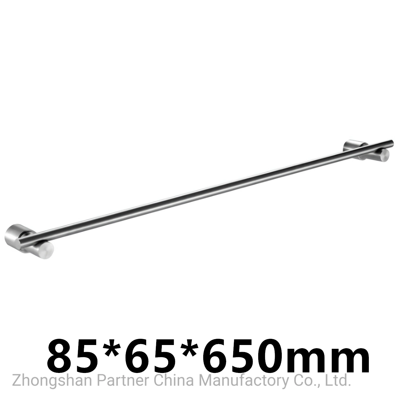 Stainless Steel 304 Little Round Base Single Towel Bar