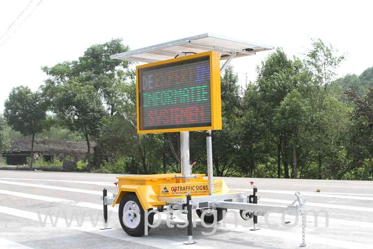 Señales de tráfico 5 Color/ámbar variable mensaje signo Trabajo de carretera Publicidad Placa VMS