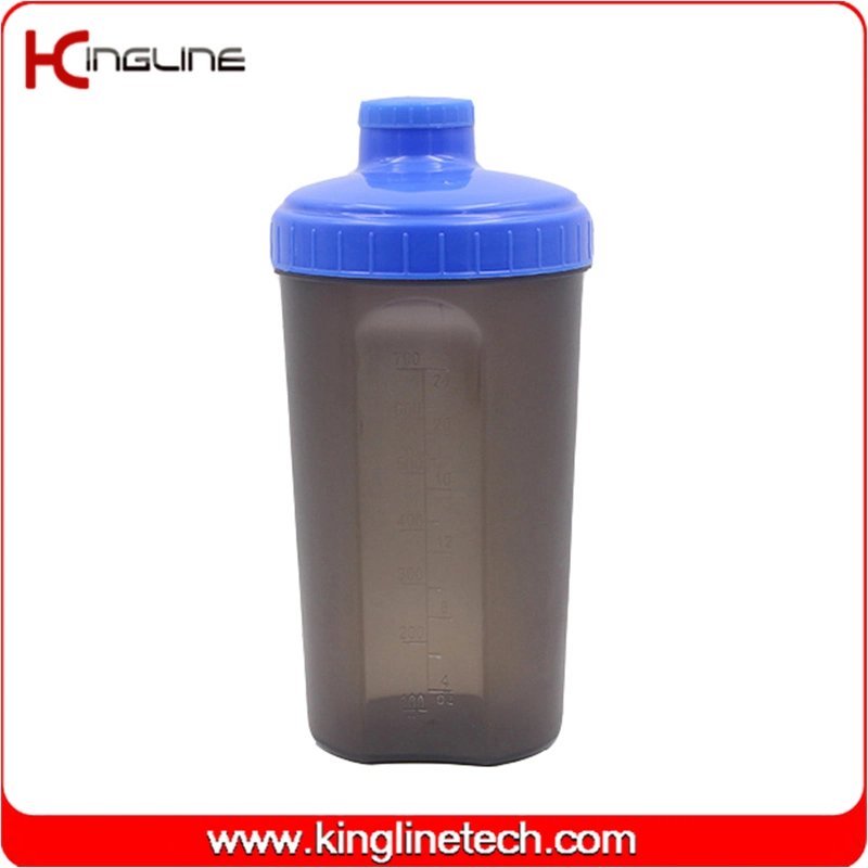 700ml protein shaker With plastic sieve one groove on shaker cup