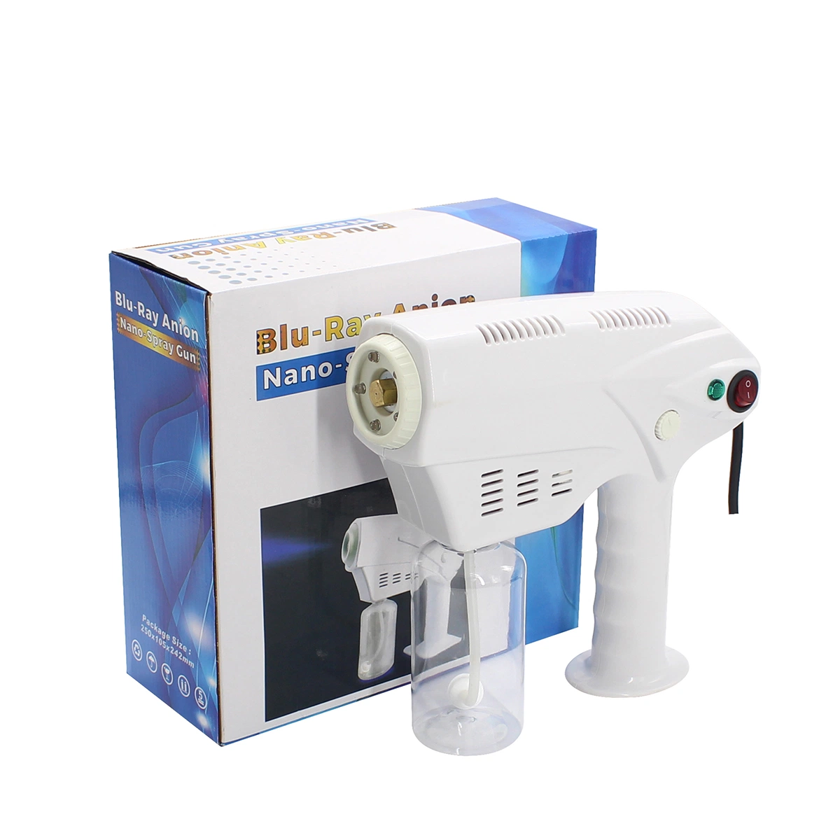 Wireless Mini Disinfection Sprayer Machine 300ml Blue Ray Sterilizer Spray Disinfection Gun Atomizing