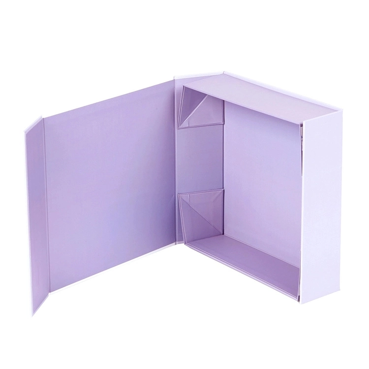 Custom 1200GSM Paper Board Packaging Cmyk Birthday Purple Gift Box for Packing