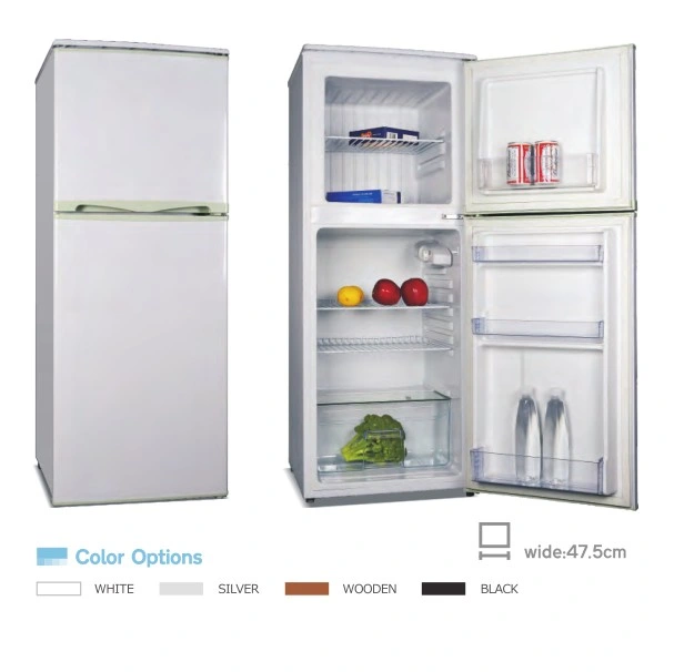 138L refrigerador de doble puerta nevera y congelador parte superior inferior congelador Nevera BCD-138