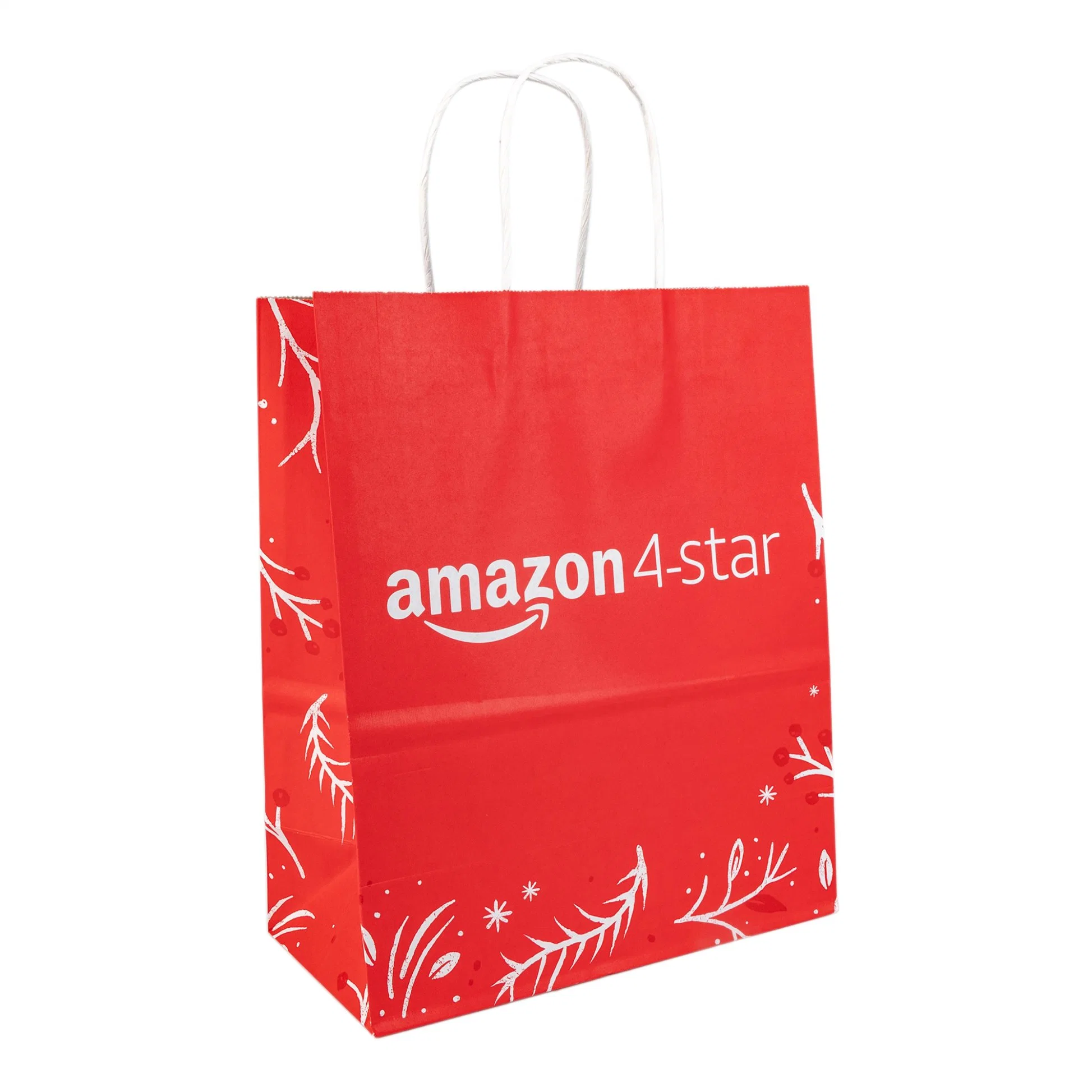 Recycled Printed Promotional Kraft Paper Bags Art Shopping Gift with Twisted Handle