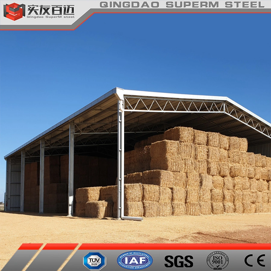 Superm cobertizo de almacenamiento Multifunción Granja Agrícola graneros la construcción de Galpón de paja del heno