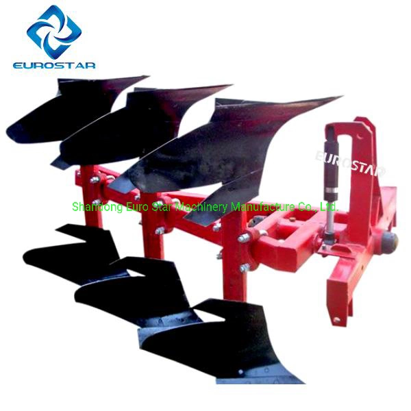 Working Width 1.2m 1lf-430 Hydraulic Flip Plow for 70-90HP Tractor Disc Plough Heavy Duty Paddy Filed Farm Grill Agricultural Machinery Rotary Plow