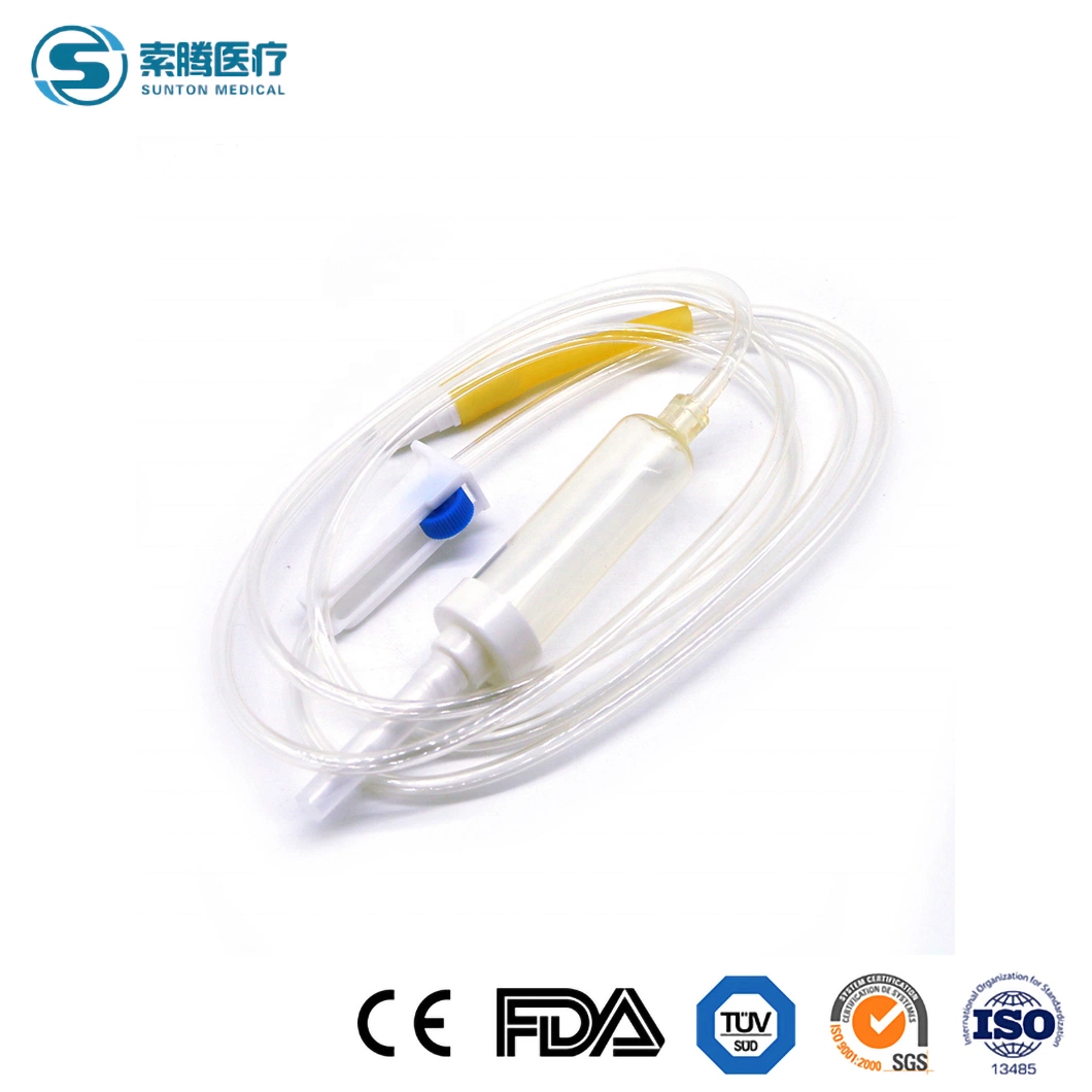 Sunton equipo de infusión IV3000 China infusión intravenosa de Bureta Proveedor Polymed juego de equipo de infusión Micro Gotero de PVC no Precision IV equipo de infusión IV Set estándar