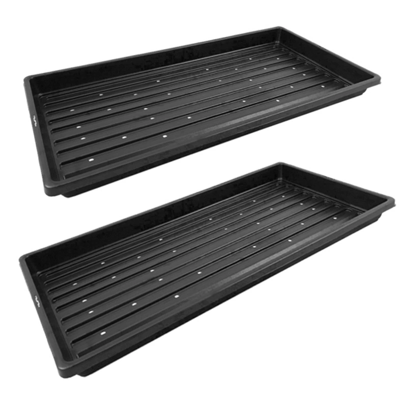 Widely Used Black Plastic Rice Seedling 128 Cells Seed Trays Plant Nursery Trays for Agriculture/Greenhouse/Farm/Garden