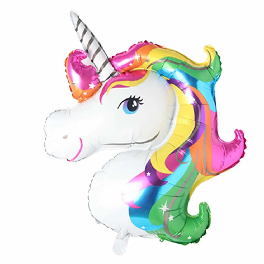 Yiwu Agente Precio más bajo Venta festiva Fiesta de Navidad Unicornio cabeza Globo