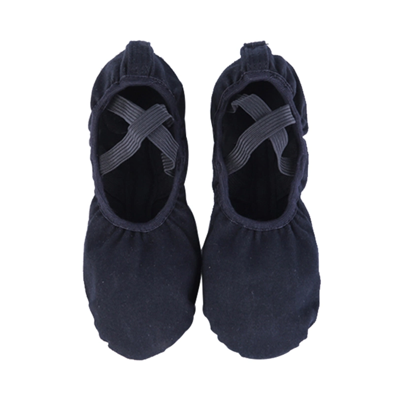 Black for Ballet Shoes Kids Ladies with Soft Sole Elastic Cloth 009