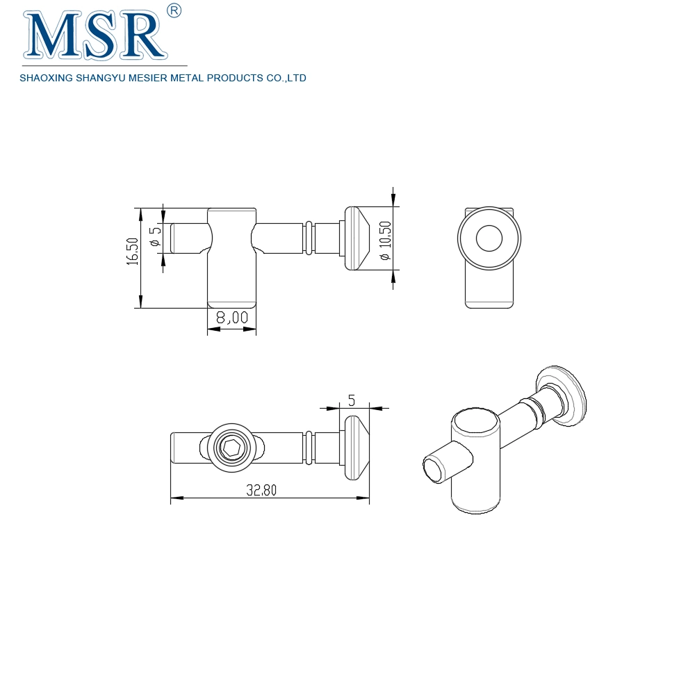 Good Quality Zinc-Plated GB-Gp6 Central Connectors Slot 6 for GB Profile