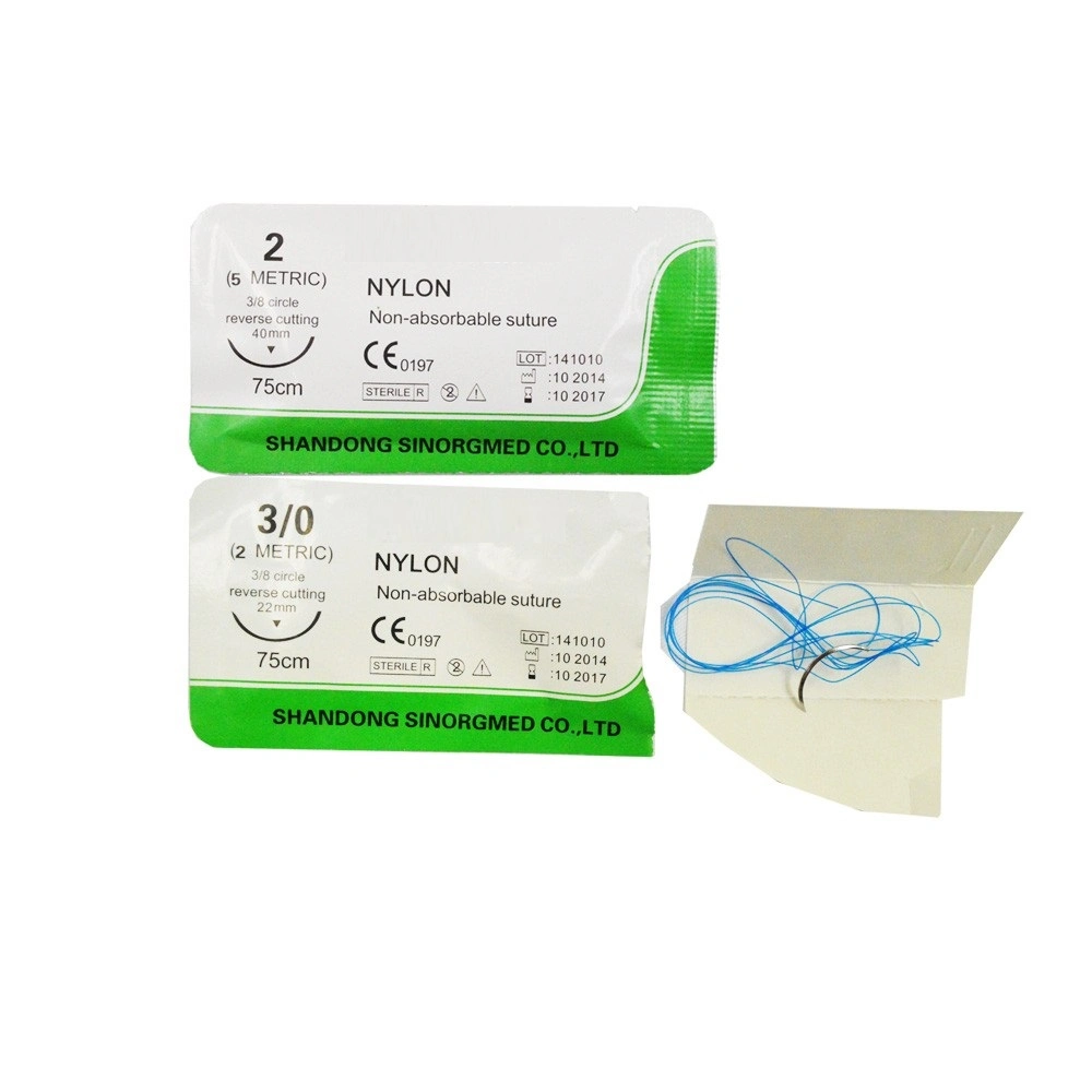 Monofilament en nylon jetable, non absorbable, médical polyamide, Suure chirurgicale en nylon