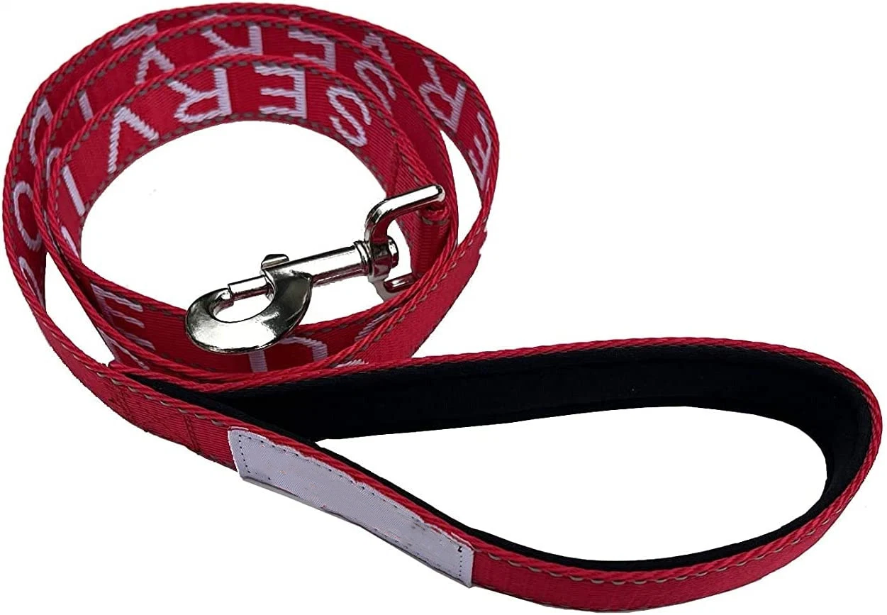 Gepolsterter Neopren-Griff und reflektierende Gewinde Service Dog Leash