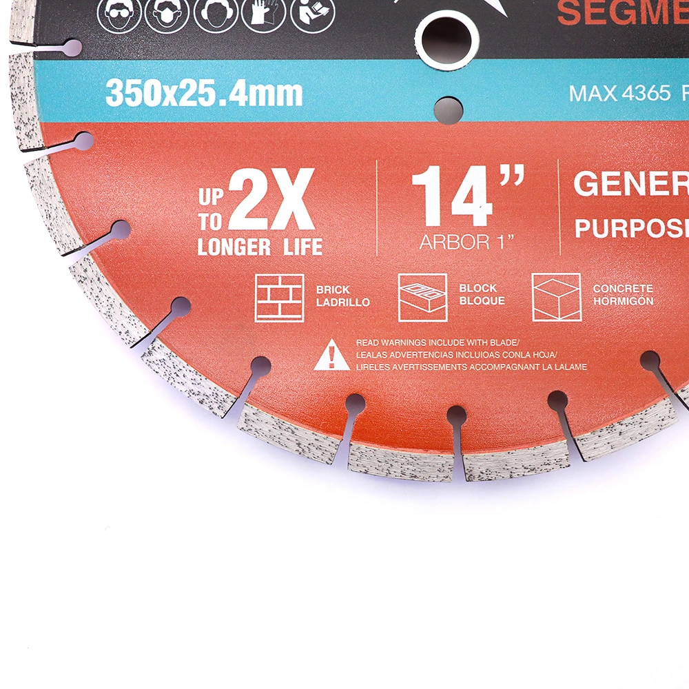350mm Industrial High quality/High cost performance Diamond Blade for Cutting Building Material