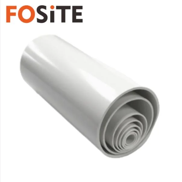 Fosite anpassbare PVC-Entwässerungsrohr 90mm Hart PVC Weiß Blau Orangefarbener Abwasserschlauch