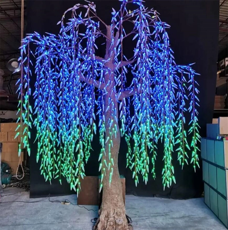 Artificial LED Willow Tree Landscape Lighting Tree Christmas Decoration