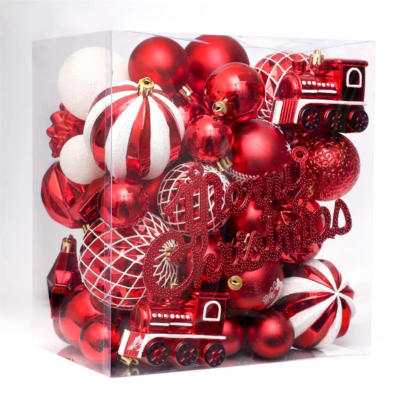 Christmas Colorful Baubles Hanging Balls 6cm Gift Set Decoration