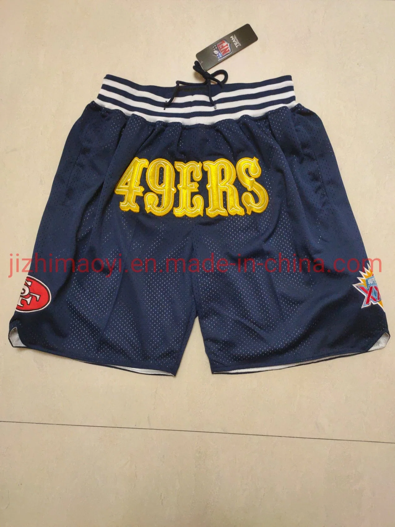 Großhandel N-FL 49ers Team Just Don Shorts Herren Sportbekleidung Hose Mit Kurzen Hosen