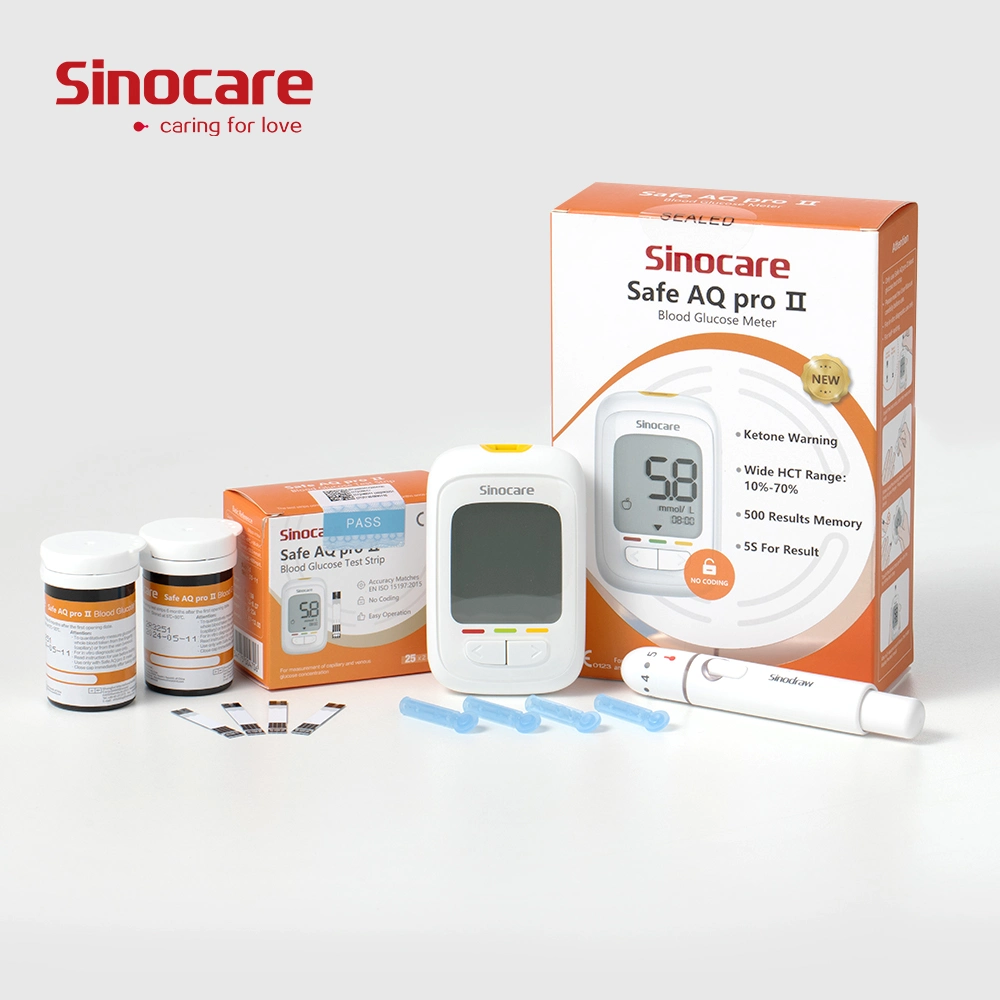 Sinocare Blutzuckermessgerät Glucometer Hausgebrauch Blutzuckermessgerät Diabetische Blutzuckermessgerät Ohne Code