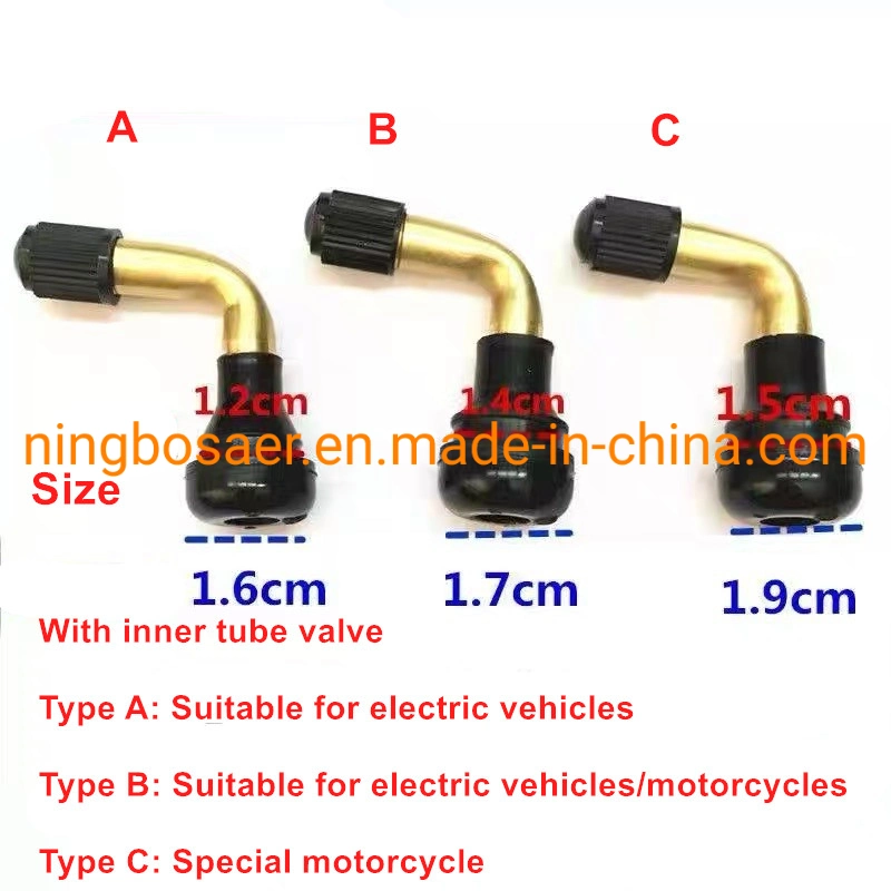 Electric Vehicle Curved Nozzle Brass Valve Motorcycle Valve PVR70