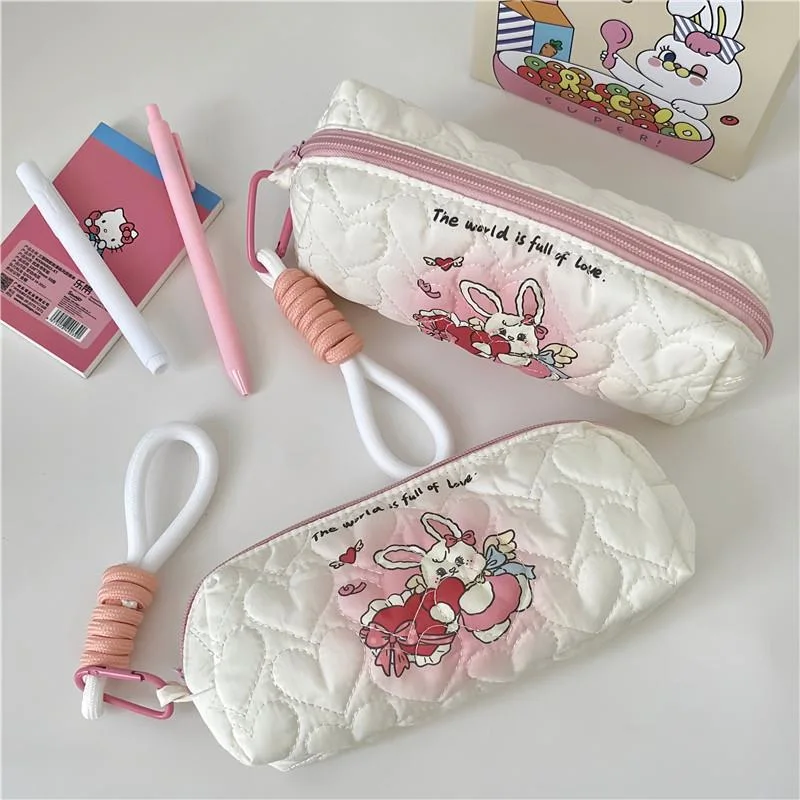 Completely new Great Quality Cute Puppy Textile printing Large Capacity Pencil Case