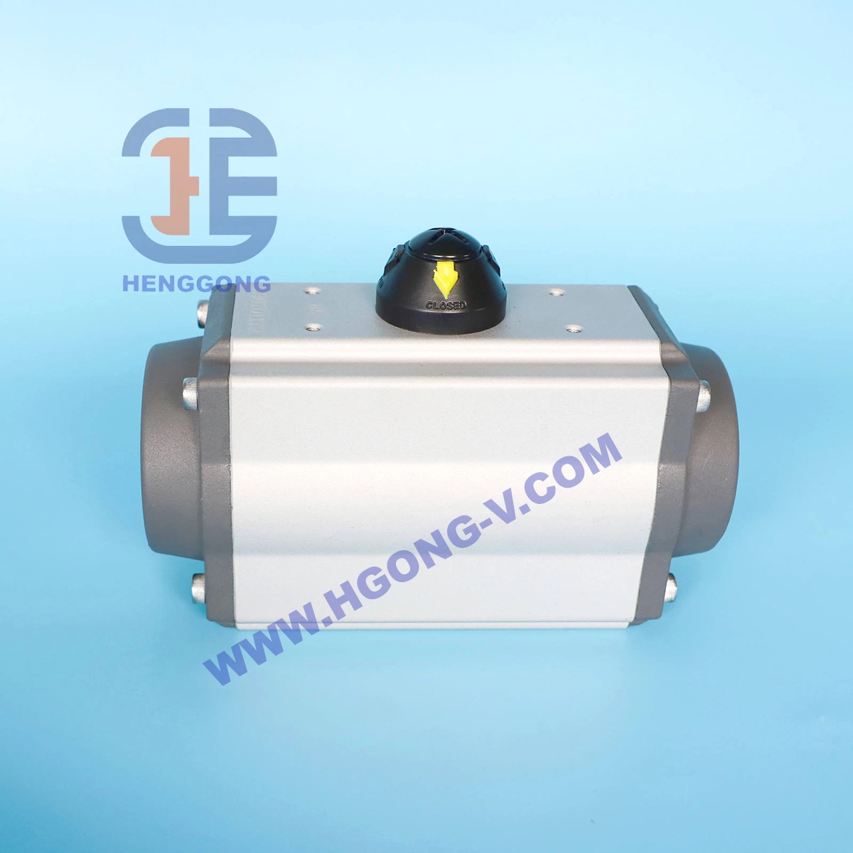 API Double Acting as Single Acting Head Cylinder Aluminium Pneumatic Actuator