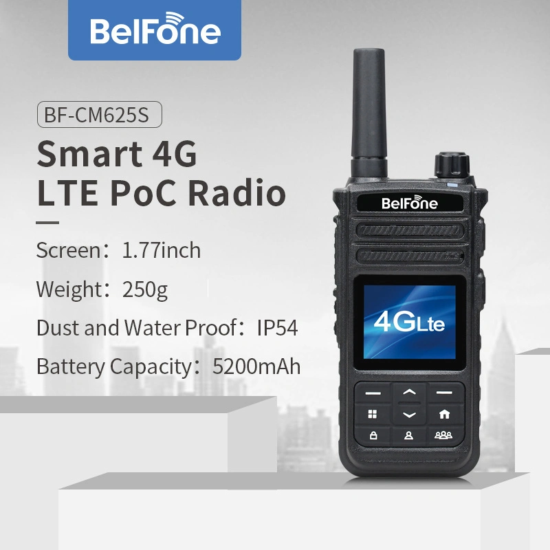 Meistverkaufte Walkie Talkie Wireless Communication 4G POC Radio mit Big 5200mAh Batterie