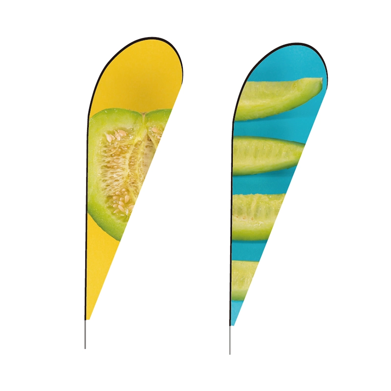 Flying Feather Custom Polyester Promotional Flag Advertising Teardrop Banner Swooper Flag Pole