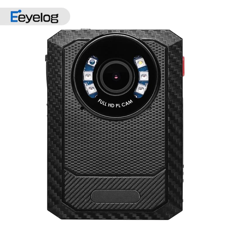 كاميرا Eeyelog 32 جم 64G 128 جيجا بايت 4G كاميرا محمولة على الجسم مع GPS وEIS وجهازي كمبيوتر و2600mAh للبطارية للتصوير لمدة 19 ساعة وGPS WiFi Night Vision ومقاومة السقوط.