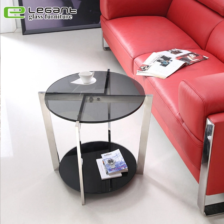 S Shape Glass Stand in Living Room Furniture