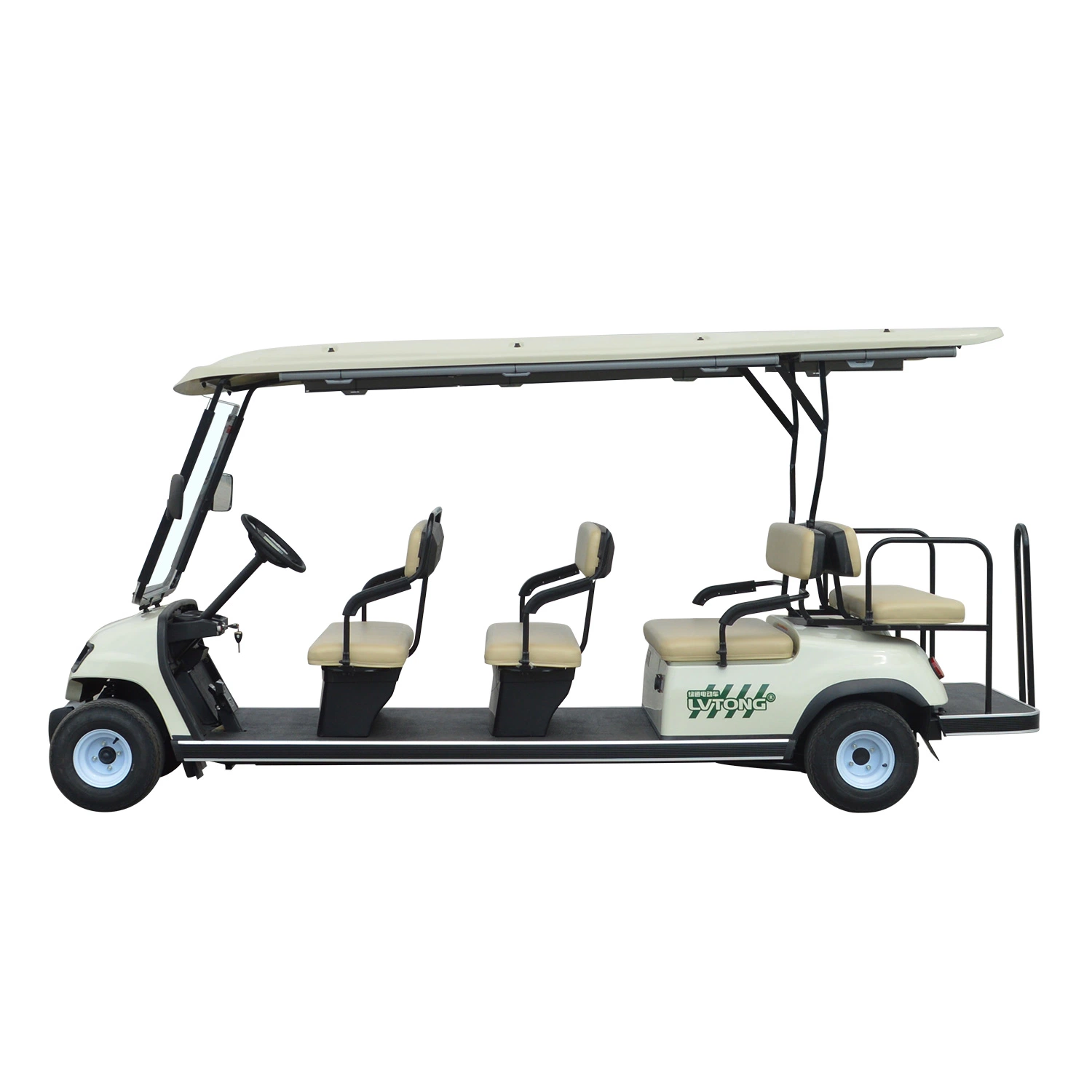 Fashion Shape Design Four-Wheeled Lithium Battery Powered 11 Passengers Electric Shuttle Bus (LT-A8+3)