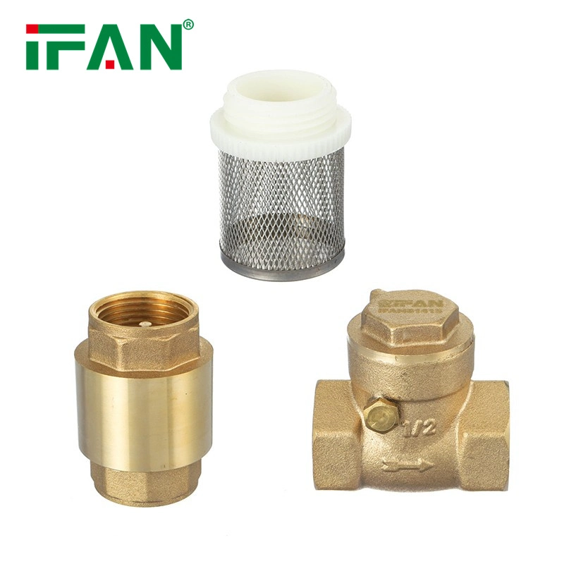 Ifan Water Control Spring Forged 1/2" 4" Female Thread Brass Check Valve