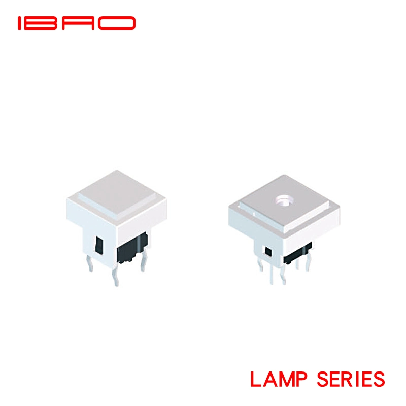 Lámpara Ibao Serie 6*6*8.7mm incorporado LED Interruptor de tacto con el botón Cuadrado de 12,5 mm