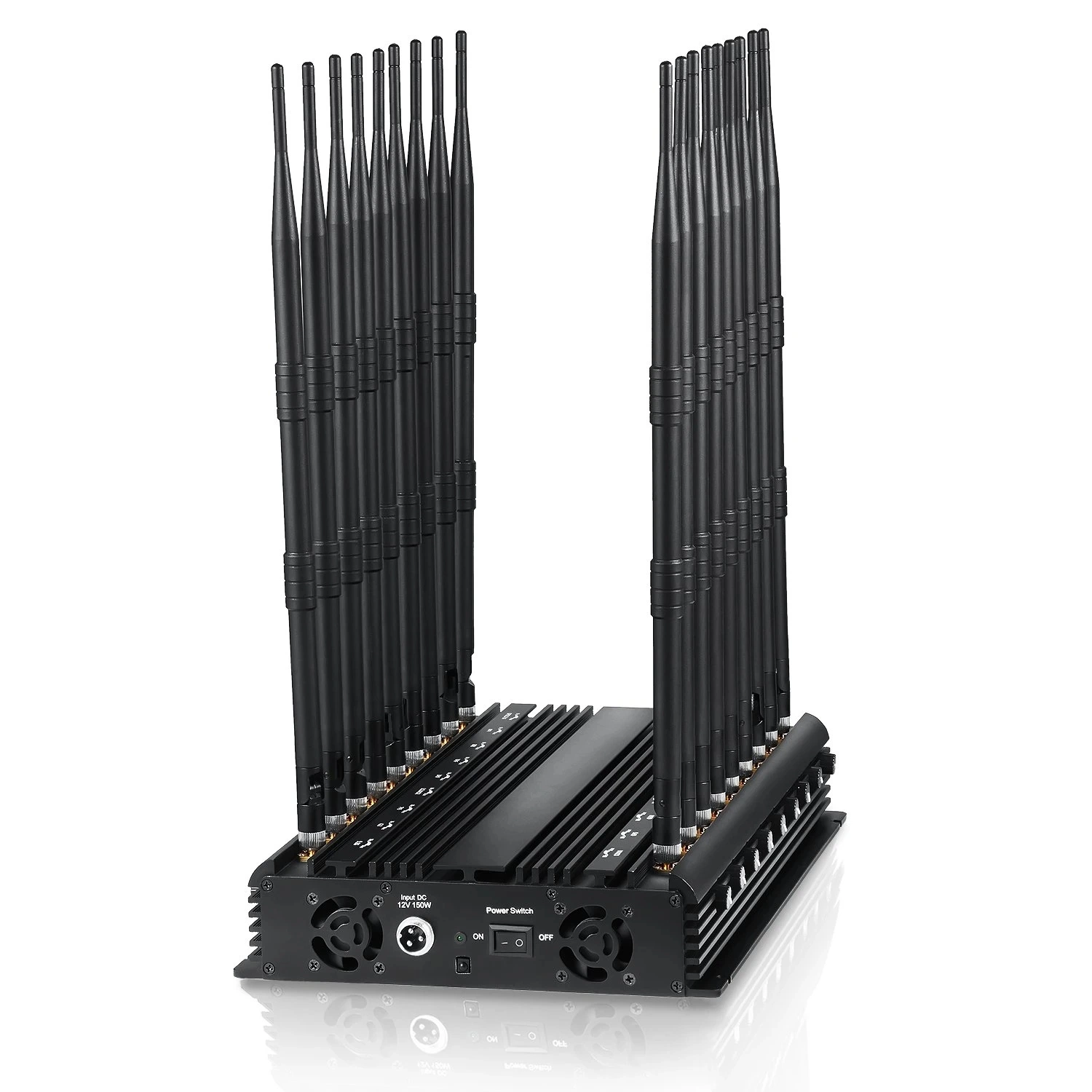 18 antenas 4G 5G móvil celular Jammer señal con mando a distancia para GPS L1 L2 L4 L5 Lojack WiFi 2G 3G