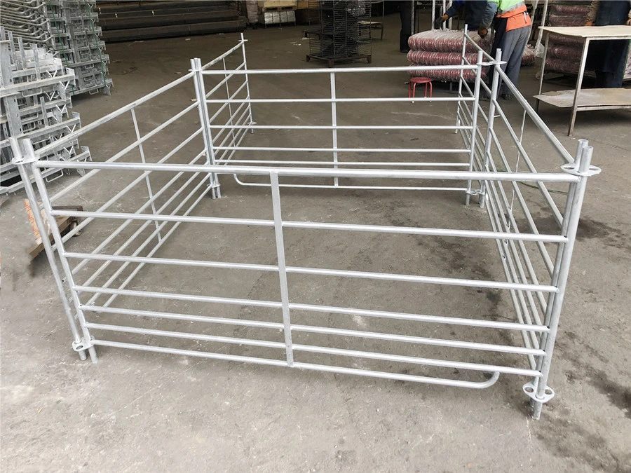 Grande qualidade padrão Newzealand Gado Metal Galvanizado Corral exploração pecuária Yard Ovinos/Caprinos/painéis de cerca de Cavalos