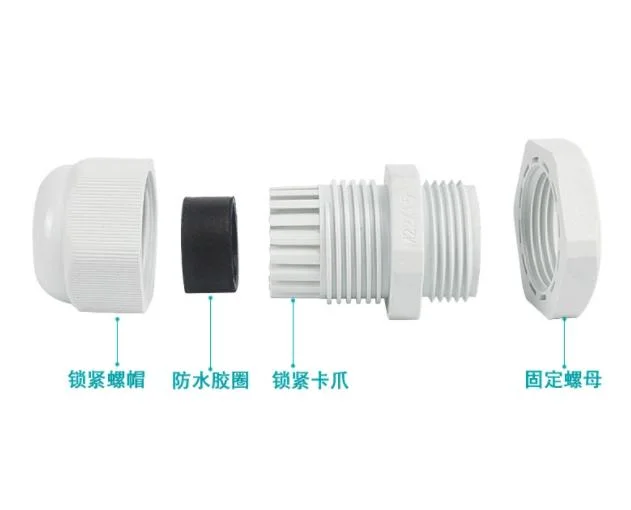 La cubierta del cable PG7 Prensaestopas prensaestopas de la batería de los cables eléctricos