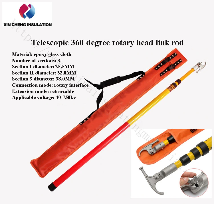 High Voltage Fiberglass Telescopic Insulated Operation Hot Sticks Rod